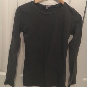 Grey Long Sleeve Top